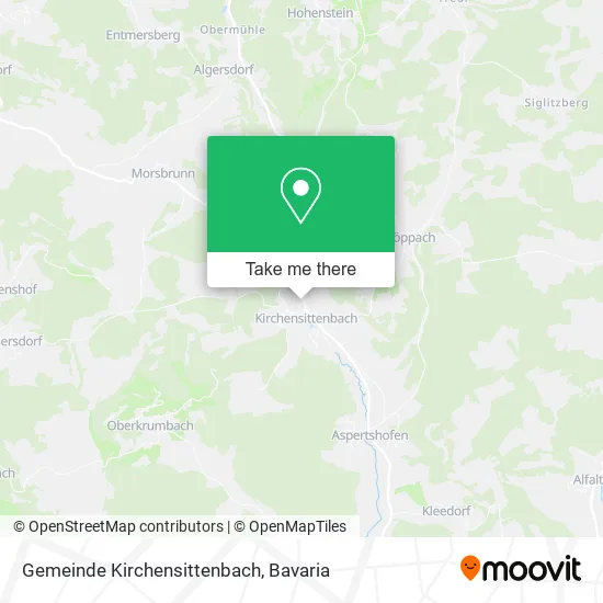 Карта Gemeinde Kirchensittenbach