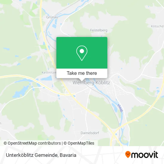 Карта Unterköblitz Gemeinde