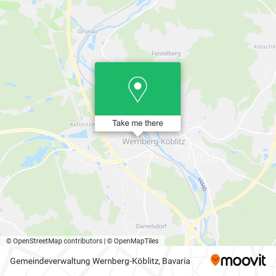 Gemeindeverwaltung Wernberg-Köblitz map