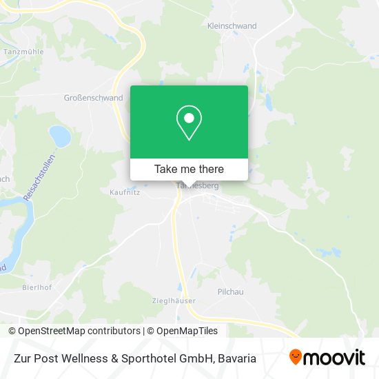 Карта Zur Post Wellness & Sporthotel GmbH