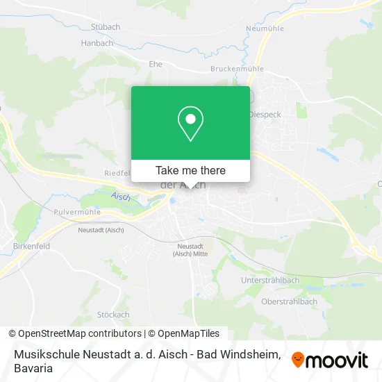 Карта Musikschule Neustadt a. d. Aisch - Bad Windsheim