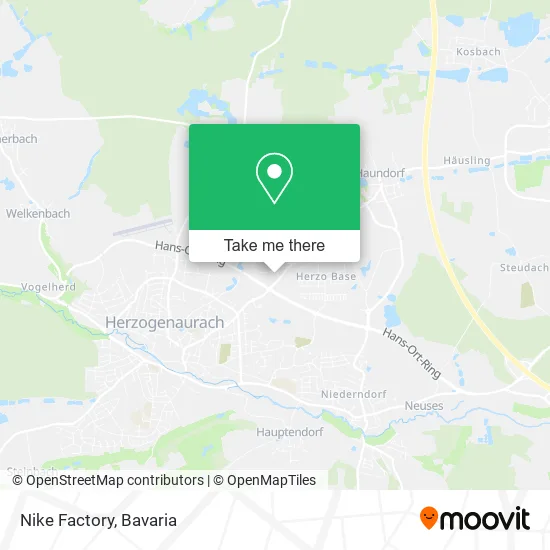 Карта Nike Factory