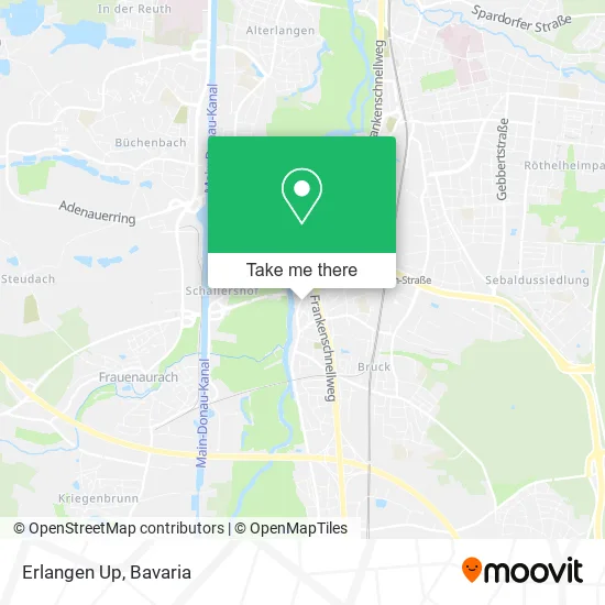 Карта Erlangen Up