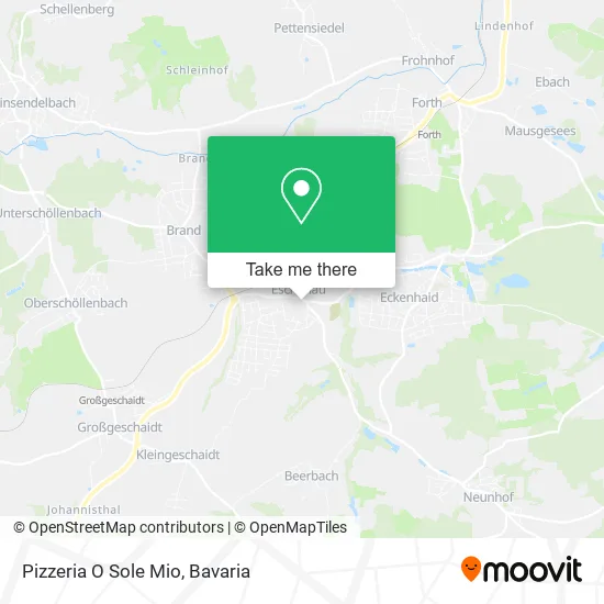 Карта Pizzeria O Sole Mio