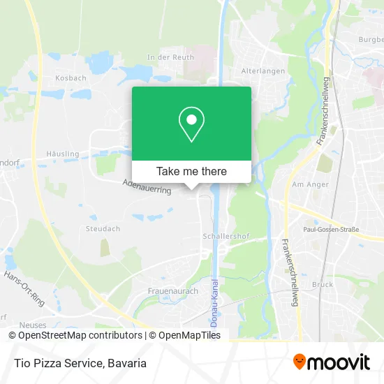 Карта Tio Pizza Service