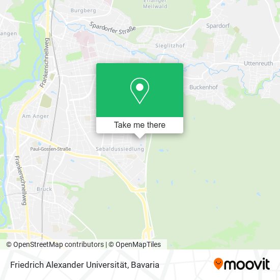 Friedrich Alexander Universität map