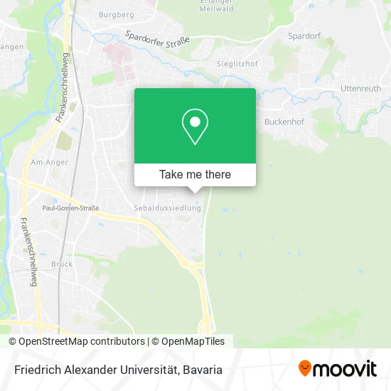 Карта Friedrich Alexander Universität