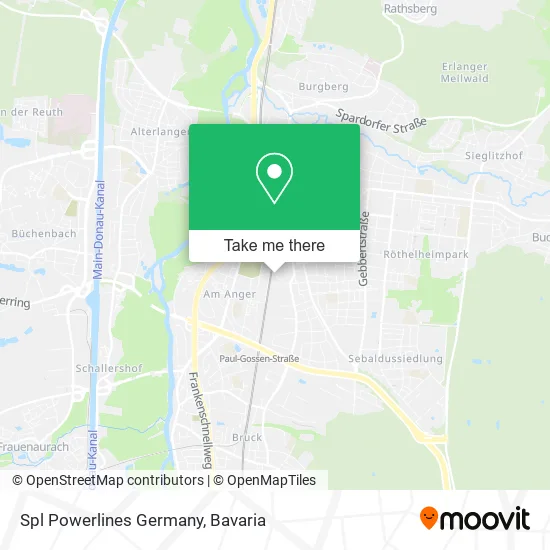 Карта Spl Powerlines Germany