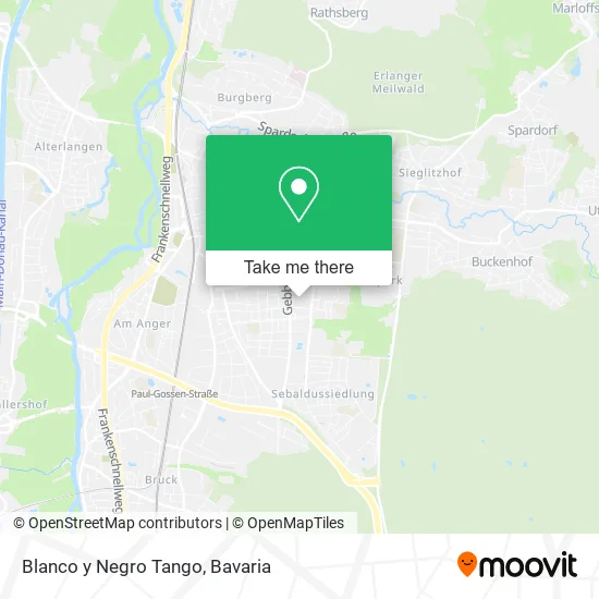 Карта Blanco y Negro Tango