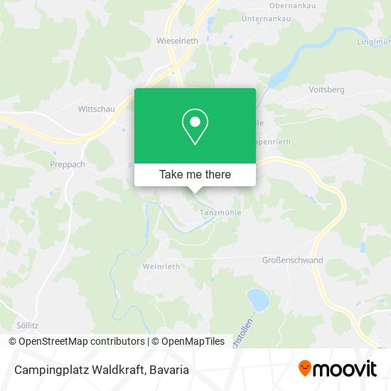 Campingplatz Waldkraft map