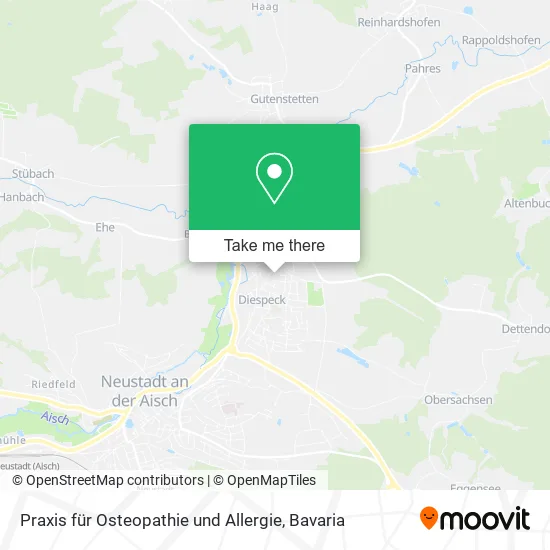 Карта Praxis für Osteopathie und Allergie