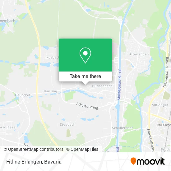 Карта Fitline Erlangen