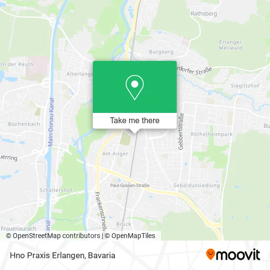 Карта Hno Praxis Erlangen