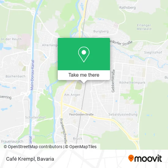 Карта Café Krempl