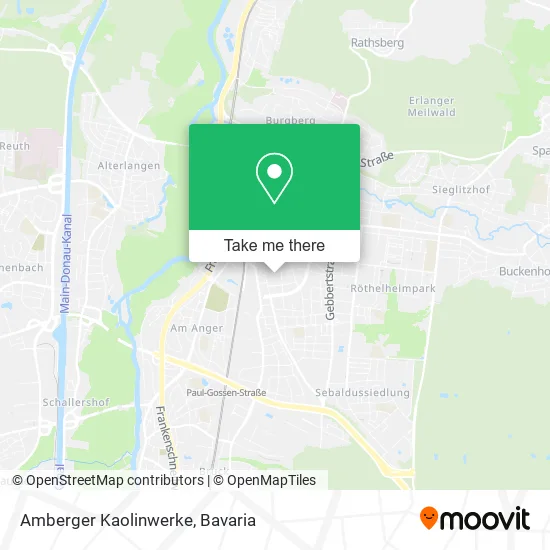 Карта Amberger Kaolinwerke