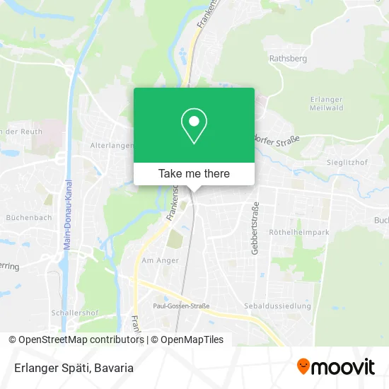 Карта Erlanger Späti