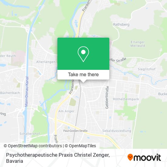 Psychotherapeutische Praxis Christel Zenger map