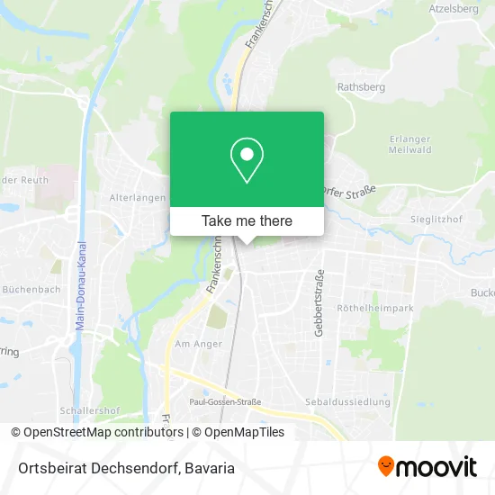 Карта Ortsbeirat Dechsendorf