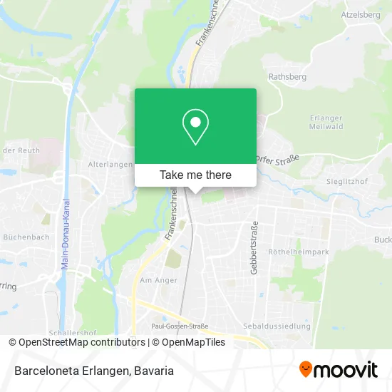 Карта Barceloneta Erlangen