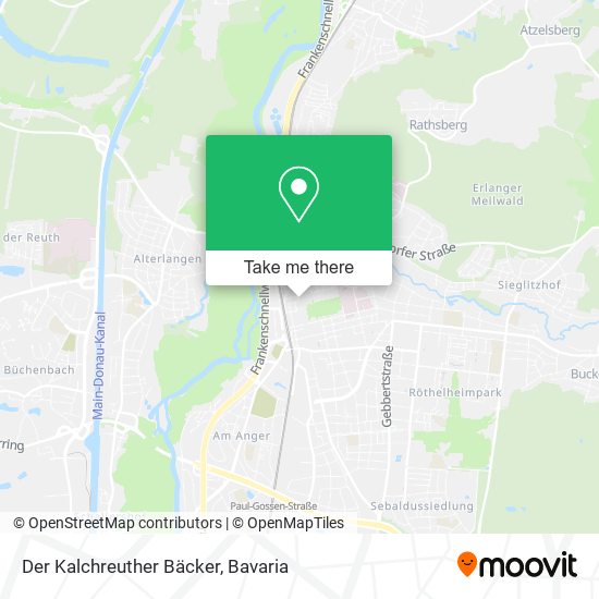 Der Kalchreuther Bäcker map