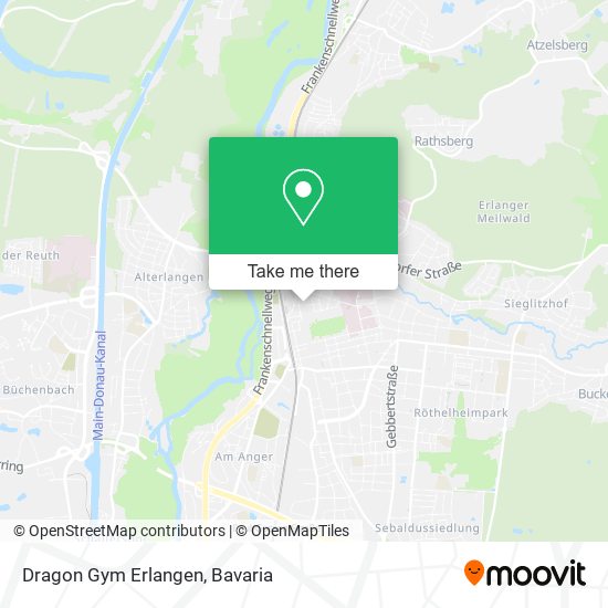 Dragon Gym Erlangen map