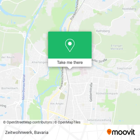 Карта Zeitwohnwerk