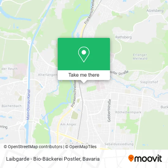 Карта Laibgarde - Bio-Bäckerei Postler