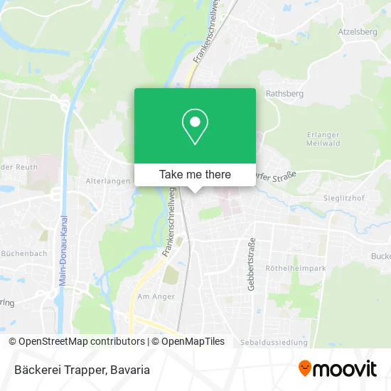Карта Bäckerei Trapper