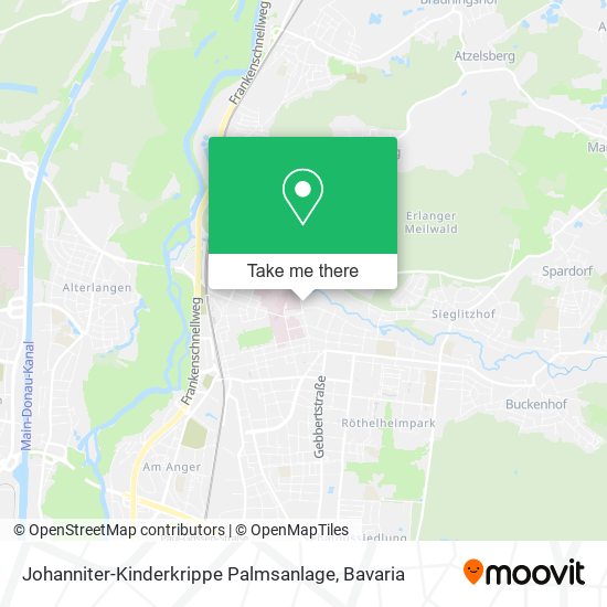 Johanniter-Kinderkrippe Palmsanlage map
