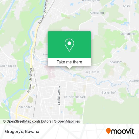 Карта Gregory's