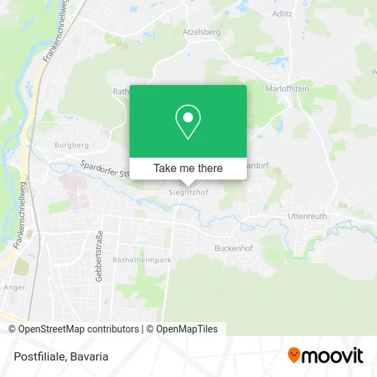 Карта Postfiliale