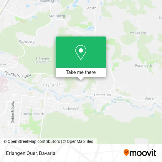 Карта Erlangen Quer