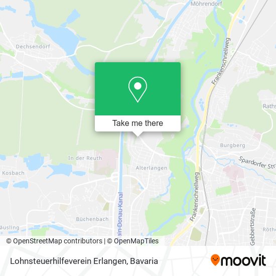 Lohnsteuerhilfeverein Erlangen map