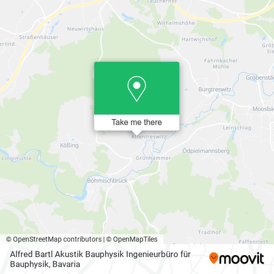 Alfred Bartl Akustik Bauphysik Ingenieurbüro für Bauphysik map