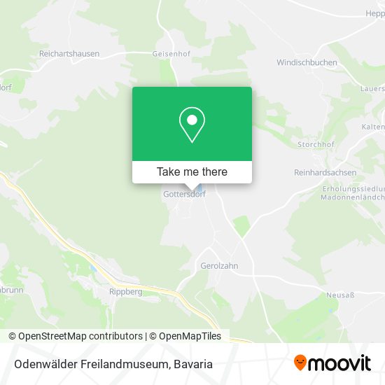 Odenwälder Freilandmuseum map