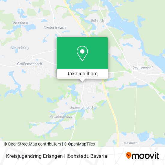 Kreisjugendring Erlangen-Höchstadt map