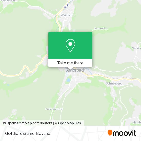 Карта Gotthardsruine