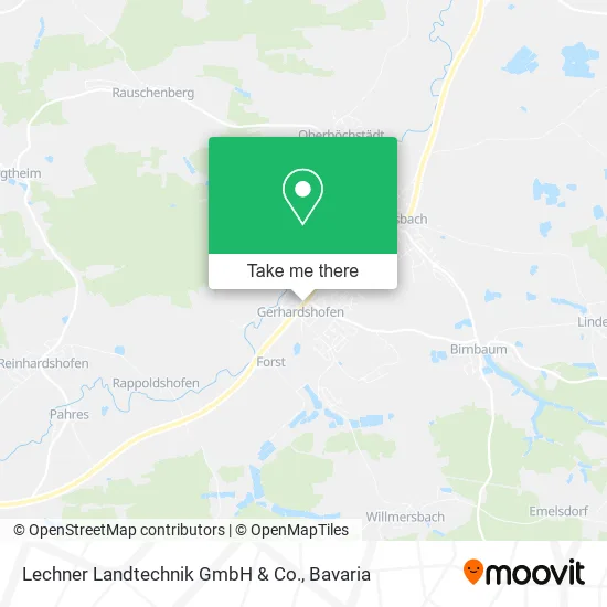 Карта Lechner Landtechnik GmbH & Co.
