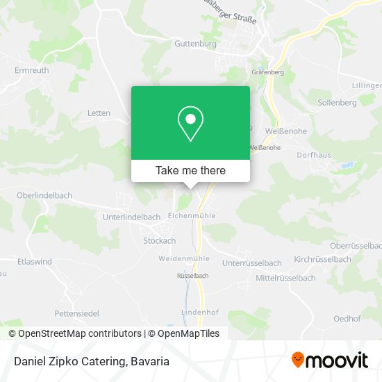 Daniel Zipko Catering map