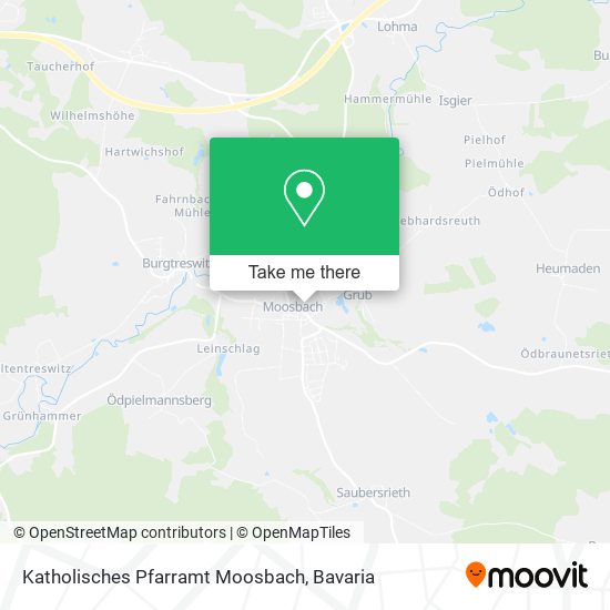 Katholisches Pfarramt Moosbach map