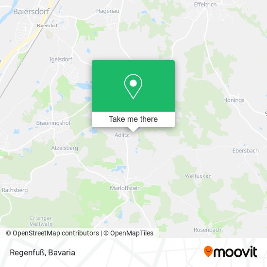 Карта Regenfuß