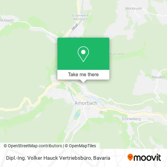 Карта Dipl.-Ing. Volker Hauck Vertriebsbüro