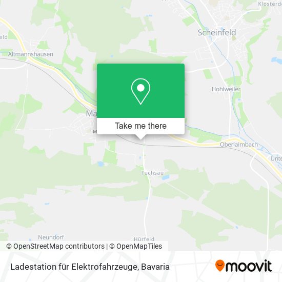 Ladestation für Elektrofahrzeuge map