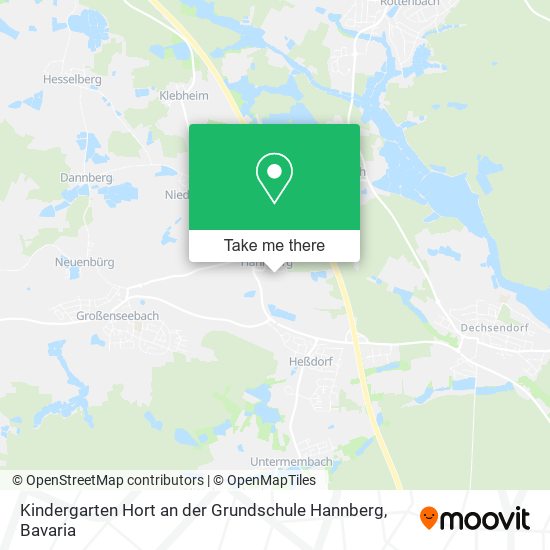 Kindergarten Hort an der Grundschule Hannberg map