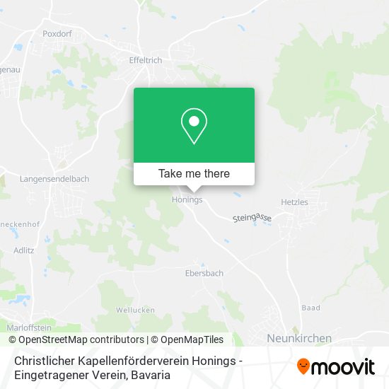 Christlicher Kapellenförderverein Honings -Eingetragener Verein map