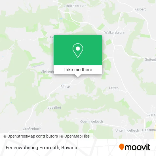 Карта Ferienwohnung Ermreuth