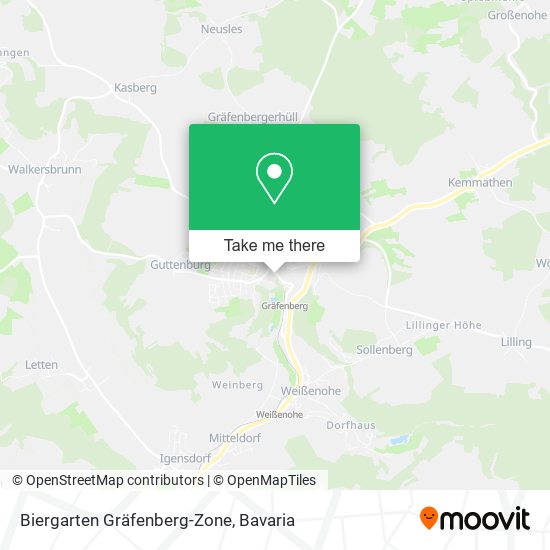 Biergarten Gräfenberg-Zone map