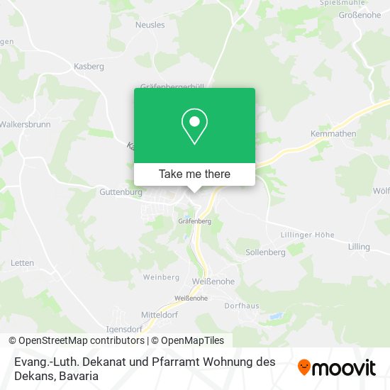 Evang.-Luth. Dekanat und Pfarramt Wohnung des Dekans map