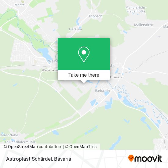 Astroplast Schärdel map