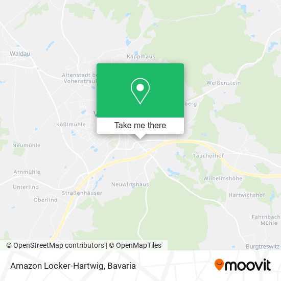 Amazon Locker-Hartwig map